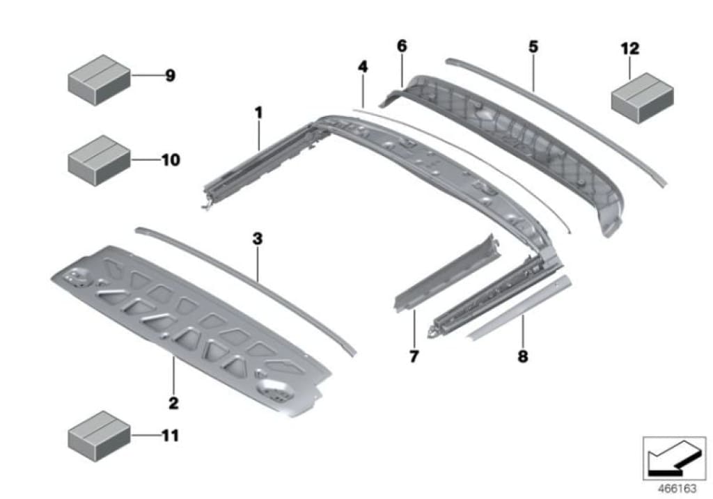 Tira De Fieltro 118X15X1 5 Cm Para Bmw G31 G11. Original Recambios