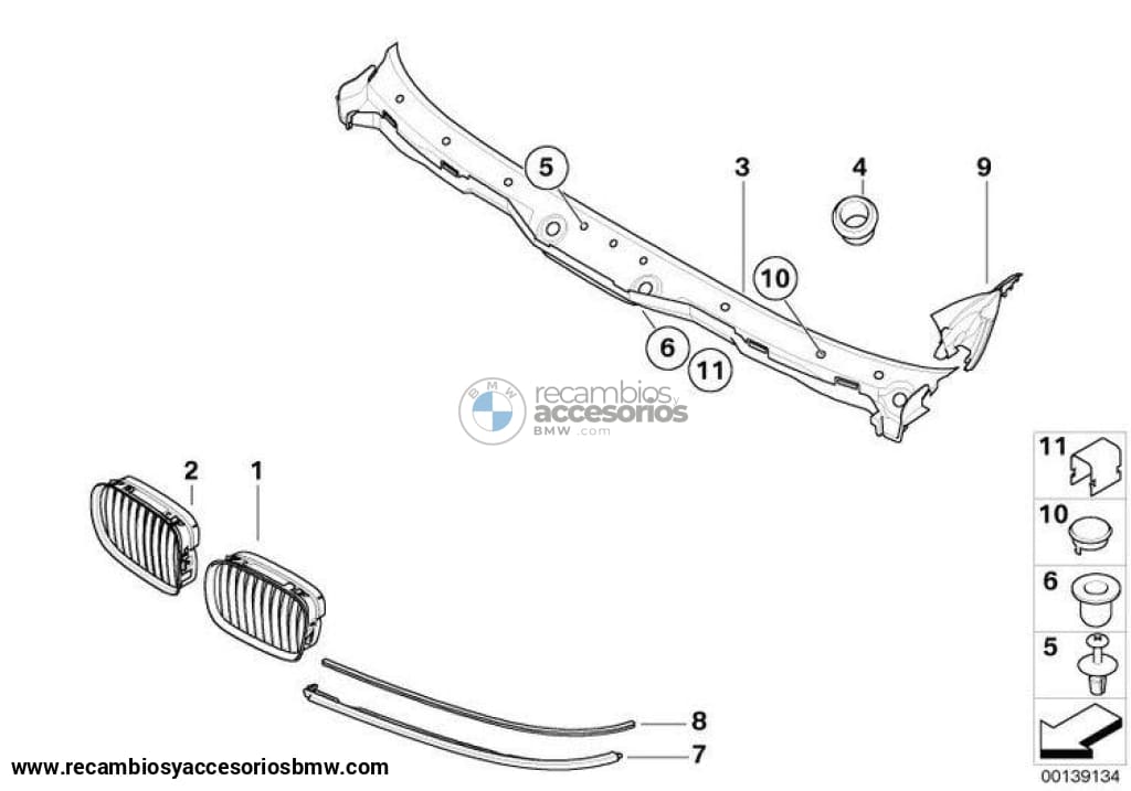 Torpedo Original De Bmw Para Serie 5 E39 Recambios