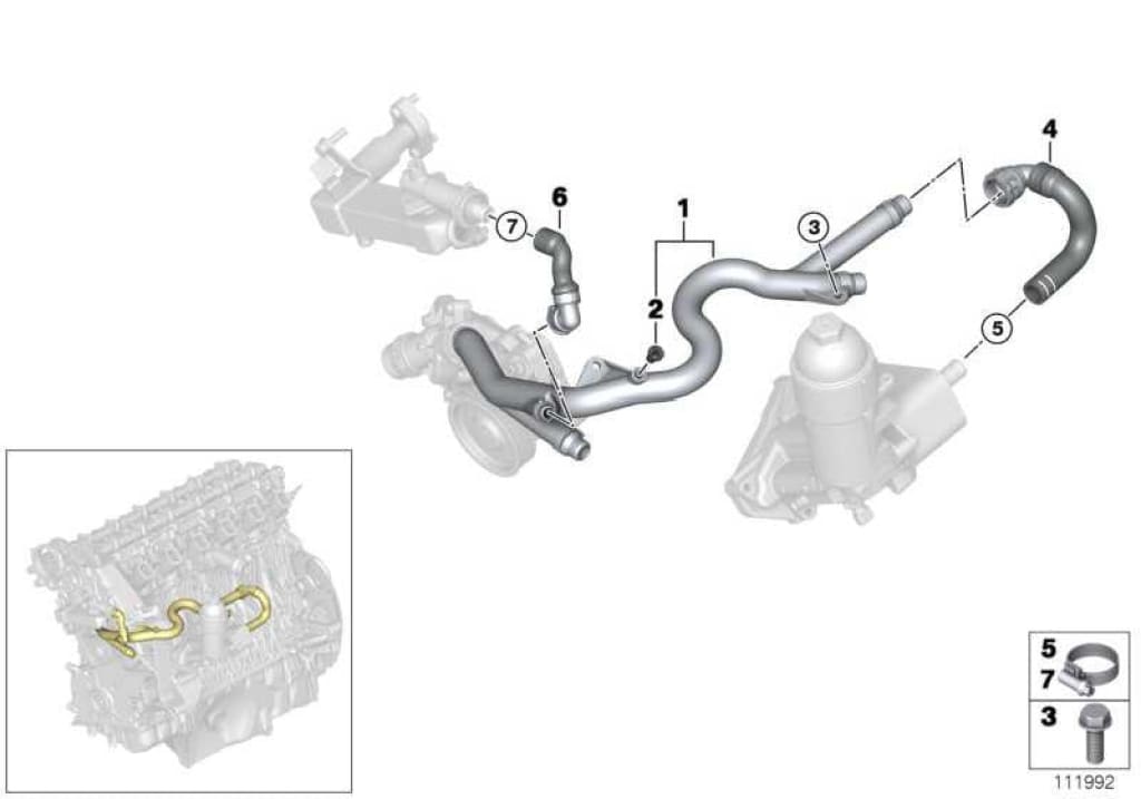 Tubo De Retorno Para Bmw E60 E61 . Original Bmw. Recambios