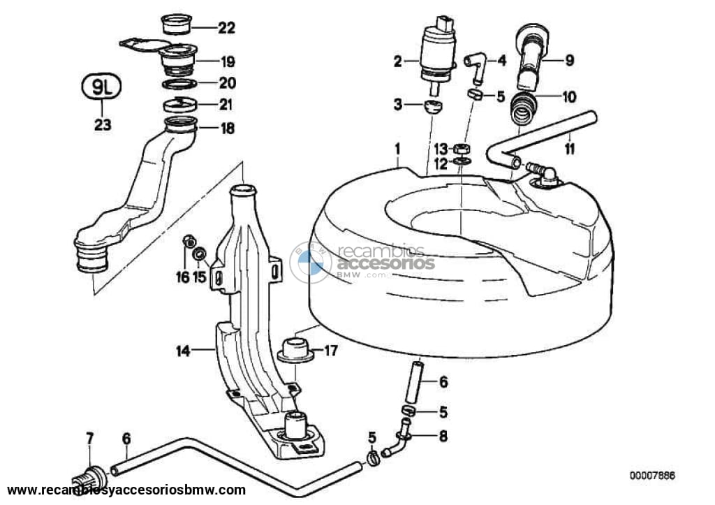 Tubo Flexible D= 10Mm Para Bmw E81 E82 E87 E88 E36 E46 E90 E91 E92 E93 E34 E32 E38 8 E31 E84 E83 E53