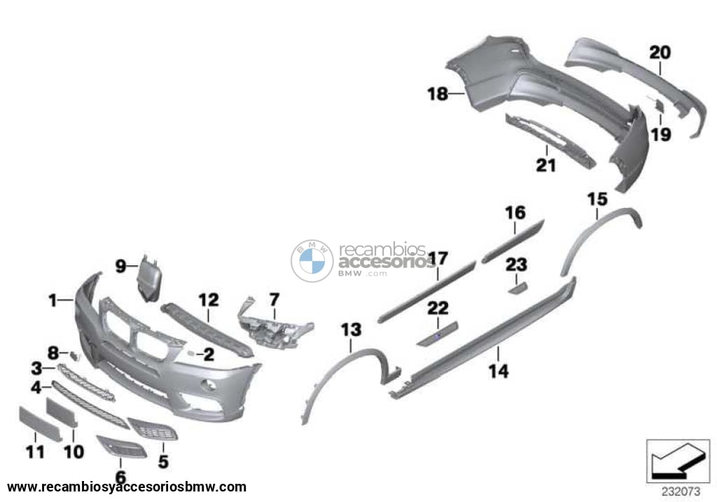 Umbrales ///M Cubre Entrada Delantero O Trasero Para Bmw F25 M X3 . Original Recambios