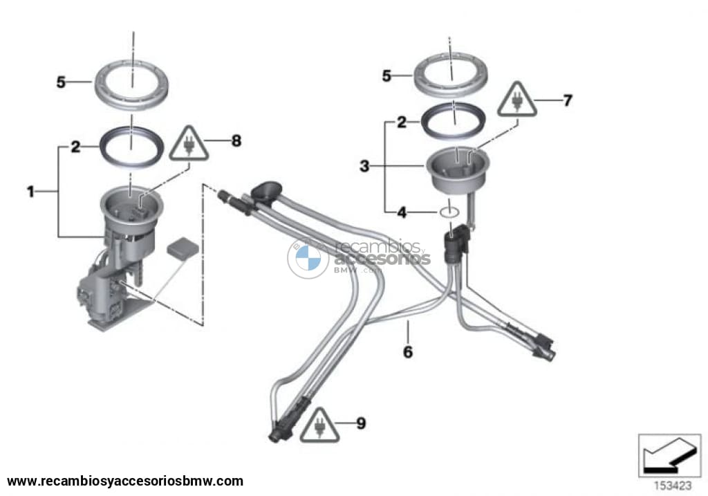 Unidad Alimentadora Derecha (Aforador) Para Bmw X5 3.0D E53. Original Recambios