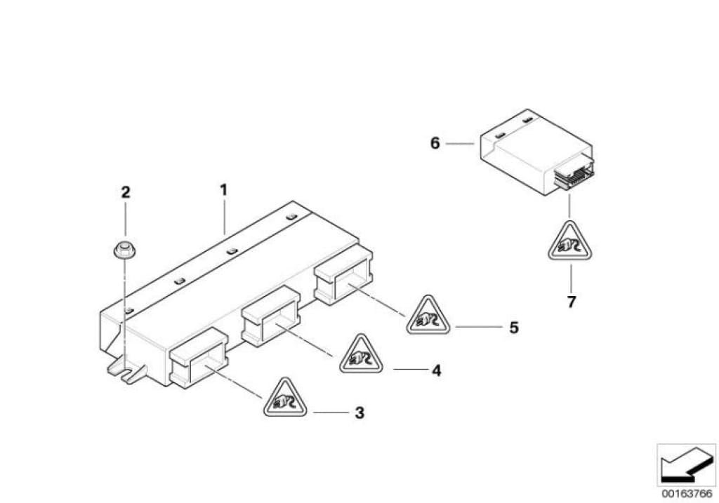 Unidad De Control Elevador Portón Trasero Para Bmw X5 E70 E71. Original Recambios