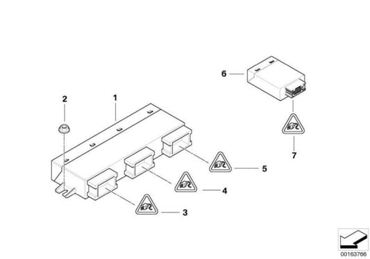 Unidad De Control Elevador Portón Trasero Para Bmw X5 E70 E71. Original Recambios