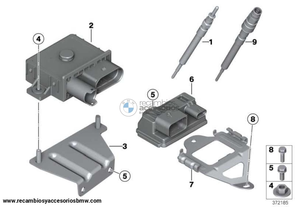 Unidad De Control Precalentamiento Para Bmw E81 E82 E87 E88 E90 E91 E92 E93 E60 E61 E84 E83 .