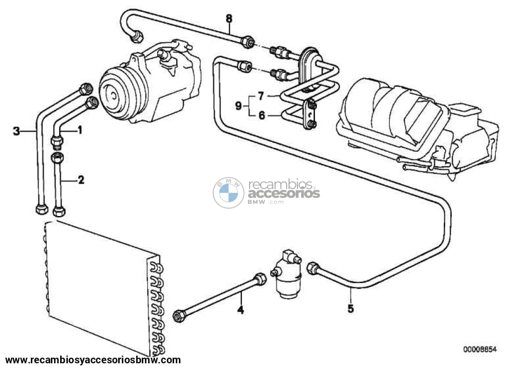 Valvula De Agua Para Bmw E30 Z1 Roadster . Original Recambios