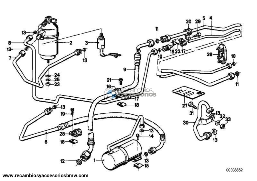 Valvula De Agua Para Bmw E30 Z1 Roadster . Original Recambios