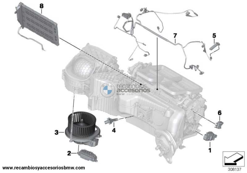 Ventilador Aire Para Bmw F20 F30 F21 F31 F34 F32 F22 F33 F80 F82 F83 F23 F36 F87 Ms Motorsport .