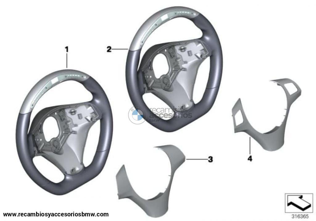 Volante Bmw Performance Para E9X Y E84. Original Recambios